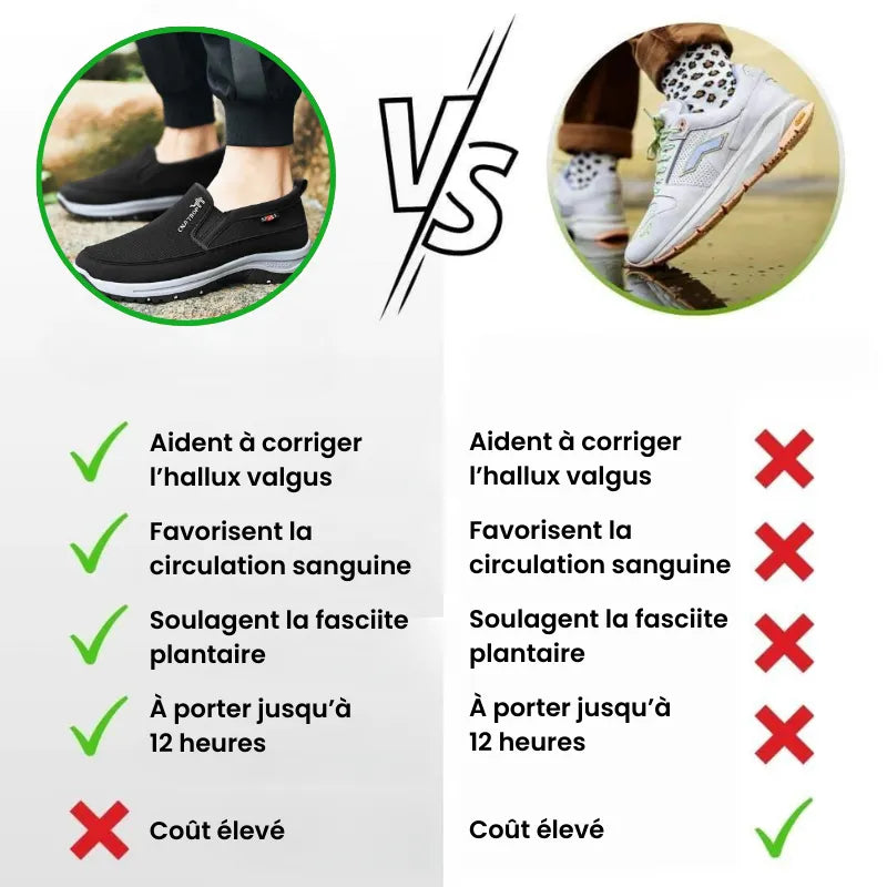 OrthoSport+™ - Chaussures de marche à confort orthopédique homme