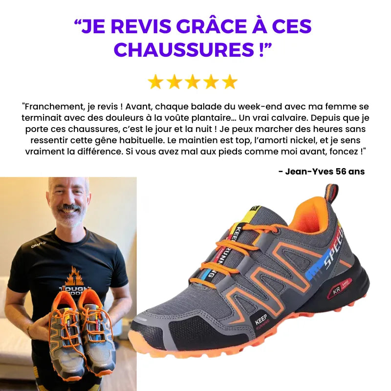 OrthoTrail™ – Chaussures de marche à confort orthopédique homme
